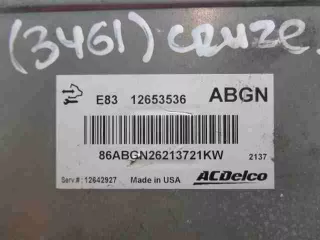 12653536,12642927 Блок управления ДВС Chevrolet Cruze J300 restailing Арт 00036538, вид 2