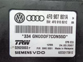 4F0907801 Блок управления стояночного тормоза Audi A6 C6 (S6,RS6) Арт 2434w39010, вид 3