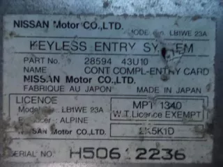 2859443U10 Блок управления Nissan Maxima А32 Арт 3141w38766, вид 3