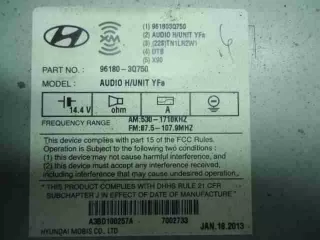 961803Q750 Магнитола Hyundai Sonata (YF) Арт 00026679, вид 2