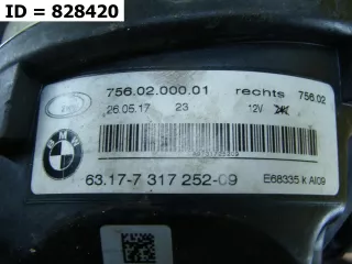 63177317252 Птф передняя правая  BMW X6 F16 Арт VD828420, вид 2