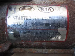 36100-25020 Стартер Hyundai Sonata (NF) Арт 0000_1504181117391, вид 4