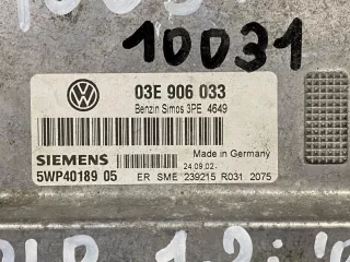 03E906033,5WP4018905 Блок управления двигателем Volkswagen Polo 4 Арт 10031, вид 3