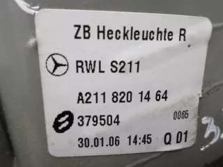 2118201464 Фонарь крышки правый Mercedes E W211 Арт 00130213, вид 4