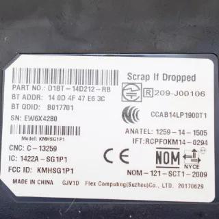 D1BT-14D212-RB, 422A-SG1P1 , art447750 Блок Bluetooth Ford B-Max Арт 447750, вид 6