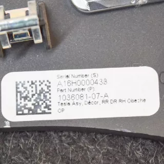 1036081-07-A , art346973 Прочая запчасть Tesla model X Арт 346973, вид 3