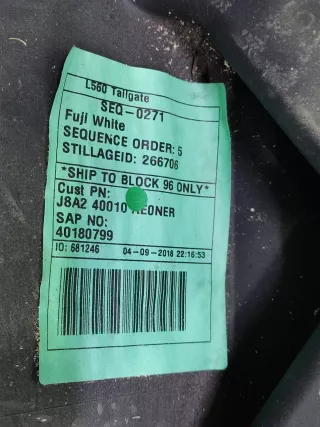 LR110352, j8a240010b, 3 дверь багажника Land Rover Range Rover Velar Арт ARM192693, вид 6