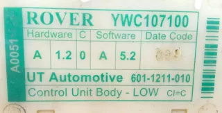 YWC107100 Блок комфорта Rover 75 Арт 2067140, вид 2
