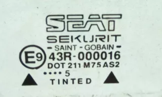 43R-000016 Стекло двери передней левой Seat Ibiza 2 Арт 2045221, вид 2