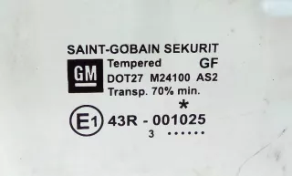43R-001025 Стекло двери передней правой Opel Vectra C  Арт 2045102, вид 2