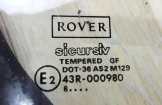 43R-000980 форточка задняя правая Rover 200 2 Арт 2034434, вид 2