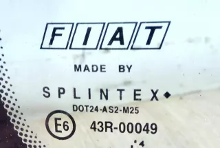 43R-00049 Стекло кузовное боковое правое Fiat Multipla 1 Арт 2044470, вид 3