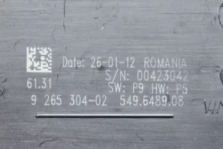 549648908, 9265304, 9218531 , art2980152 Блок управления светом BMW 3 F30/F31/GT F34 Арт 2980152, вид 4