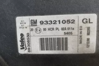 93321052, LHD , art509937 Фара левая Opel Meriva 1 Арт 509937, вид 5