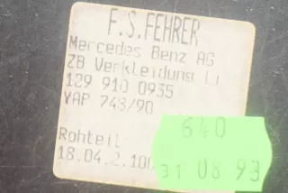 A1299140123, 1299140123, 1299100935, A1299100935 , art914509 Прочая запчасть Mercedes SL R129 Арт 914509, вид 6