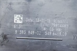 9393949, 9218531, 79914465 , art498910 Блок управления светом BMW 3 F30/F31/GT F34 Арт 498910, вид 5