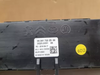 98081722ZD Панель управления климатической установкой и магнитолой Citroen jumpy 2 Арт ZAP235673, вид 4