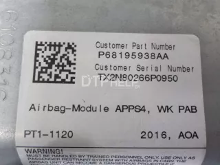 68195938AA Подушка безопасности пассажирская (в торпедо) Jeep Grand Cherokee IV (WK2) Арт AM51337743, вид 7