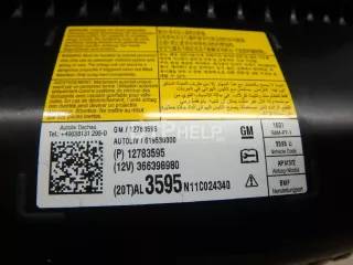 12783595 Подушка безопасности пассажирская (в торпедо) Opel Zafira C Арт AM6923599, вид 4