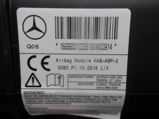 1668600102 Подушка безопасности защиты коленей Mercedes GLS X167 Арт 00122610, вид 3