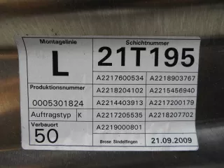 2217600534 Стеклоподъемник передний левый Mercedes SK Арт 00182663, вид 5