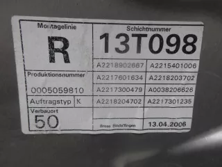 2218204702 Стеклоподъемник задний правый Mercedes SK Арт 00162689, вид 4
