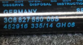 3C8827550 , art72307 Амортизатор крышки багажника (3-5 двери) Volkswagen Passat CC Арт 72307, вид 2