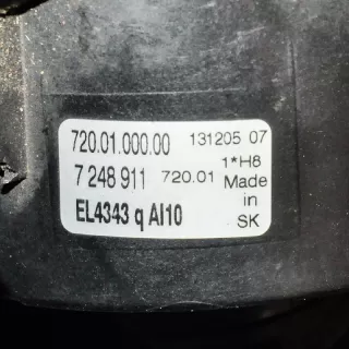 7248911 , art160990 Фара противотуманная левая BMW 3 F30/F31/GT F34 Арт 160990, вид 3