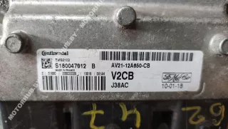 Блок управления двигателем Ford Fiesta 6 2010г. AV2112A650CB - Фото 2