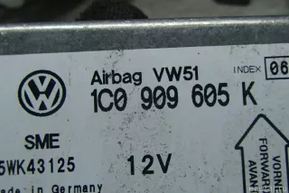 1C0909605K Блок управления AIR BAG Volkswagen Fox Арт E50319975, вид 3