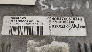 7700105984,7700875743,S115300205A Блок управления двигателем Renault Scenic 1 Арт 2079875-2, вид 3