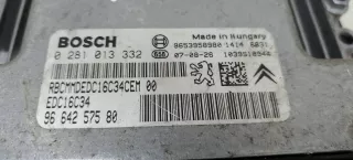 0281013332,9664257580 Блок управления двигателем Peugeot 407 Арт 2072844-2, вид 3