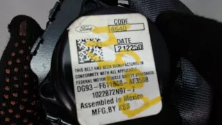 DG93F611B68,1022872N977 Ремень безопасности задний левый Ford Fusion 2 Арт 6400598, вид 2