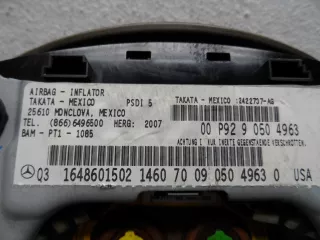 1648601502 Подушка безопасности водителя Mercedes R W251 Арт 00200792, вид 5