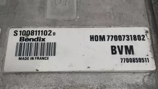 HOM7700731802,7700859511,S100811102D Блок управления двигателем Renault 19 1 Арт 2071104, вид 3