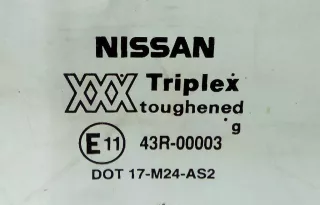 43R-00003 Стекло двери задней правой Nissan Primera 11 Арт 2046246, вид 2