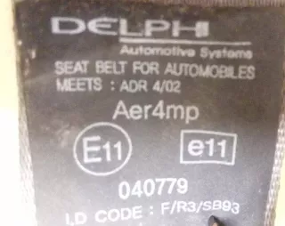 040779,050704 Ремень безопасности передний правый Hyundai Sonata (EF)  Арт 2049091, вид 6