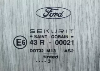 43R-00021 Стекло двери задней левой Ford Mondeo 3 Арт 2030061, вид 2