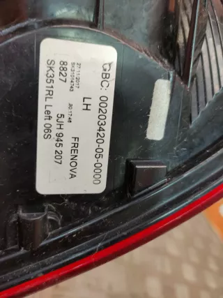 5JH945711, 5JH945207 фонарь Skoda Rapid Арт AR234423, вид 7