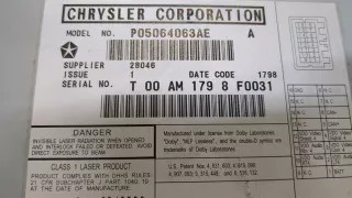 p05064063ae CD чейнджер Chrysler Voyager 5 Арт 8265999, вид 3