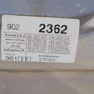 A2128200076A2129001227 , art191247 Стеклоподъемник задний левый Mercedes E W212 Арт 191247, вид 4