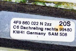 4F9860022N, 4F9860021J , art5161281 Дуги на крышу (рейлинги) Audi A6 C6 (S6,RS6) Арт 5161281, вид 6