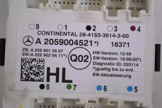 A2059004521 , art5349276 Блок управления двери задней левой Mercedes C W205 Арт 5349276, вид 5