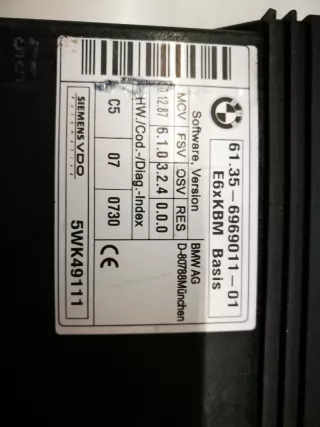 6969011 , art543132 Блок комфорта BMW 5 E60/E61 Арт 543132, вид 4