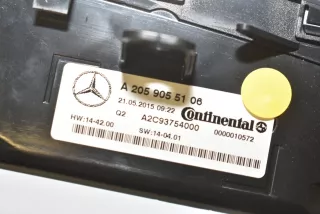 A2059055106 , art488729 Блок управления печки/климат-контроля Mercedes C W205 Арт 488729, вид 4
