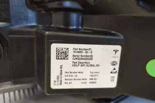 151495300D, CJW22304200225 , art5594175 Фара правая Tesla model 3 Арт 5594175, вид 5