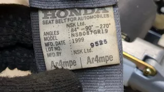 81450S10E01ZA Ремень безопасности передний правый Honda CR-V 1 Арт 8562243, вид 2