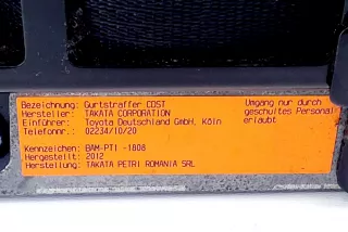 73210-0D320, 502KF46177 , art5463501 Ремень безопасности передний правый Toyota Yaris 1 Арт 5463501, вид 6
