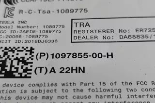 1097855-00-H , art9594817 Блок комфорта Tesla model 3 Арт 9594817, вид 5