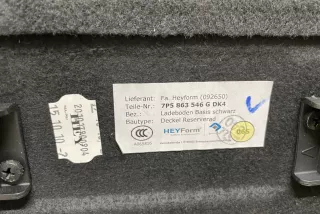 7p5863546, 7p5863546g , art363654 Ковер багажника Porsche Cayenne 958 Арт 363654, вид 3